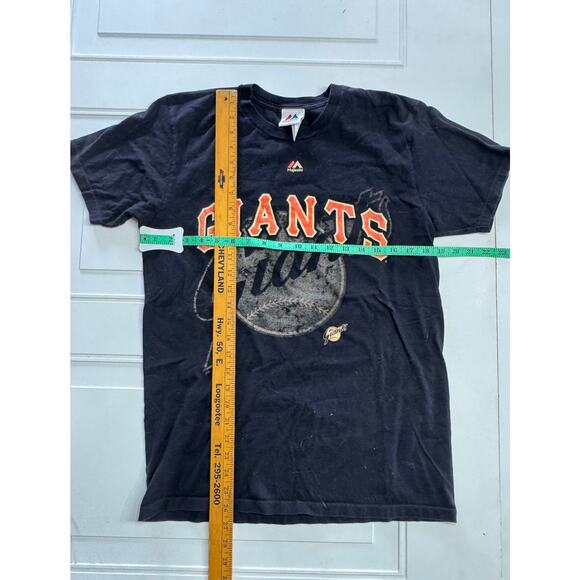 Men's Majestic San Francisco Giants Medium T-shirt Tee Ticket Stubs Champions - Picture 4 of 4